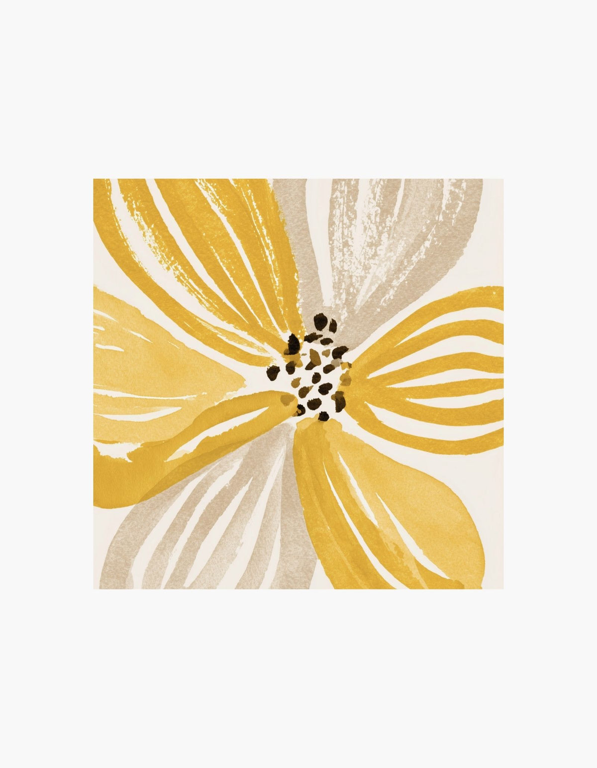 Golden Bloom Square Poster