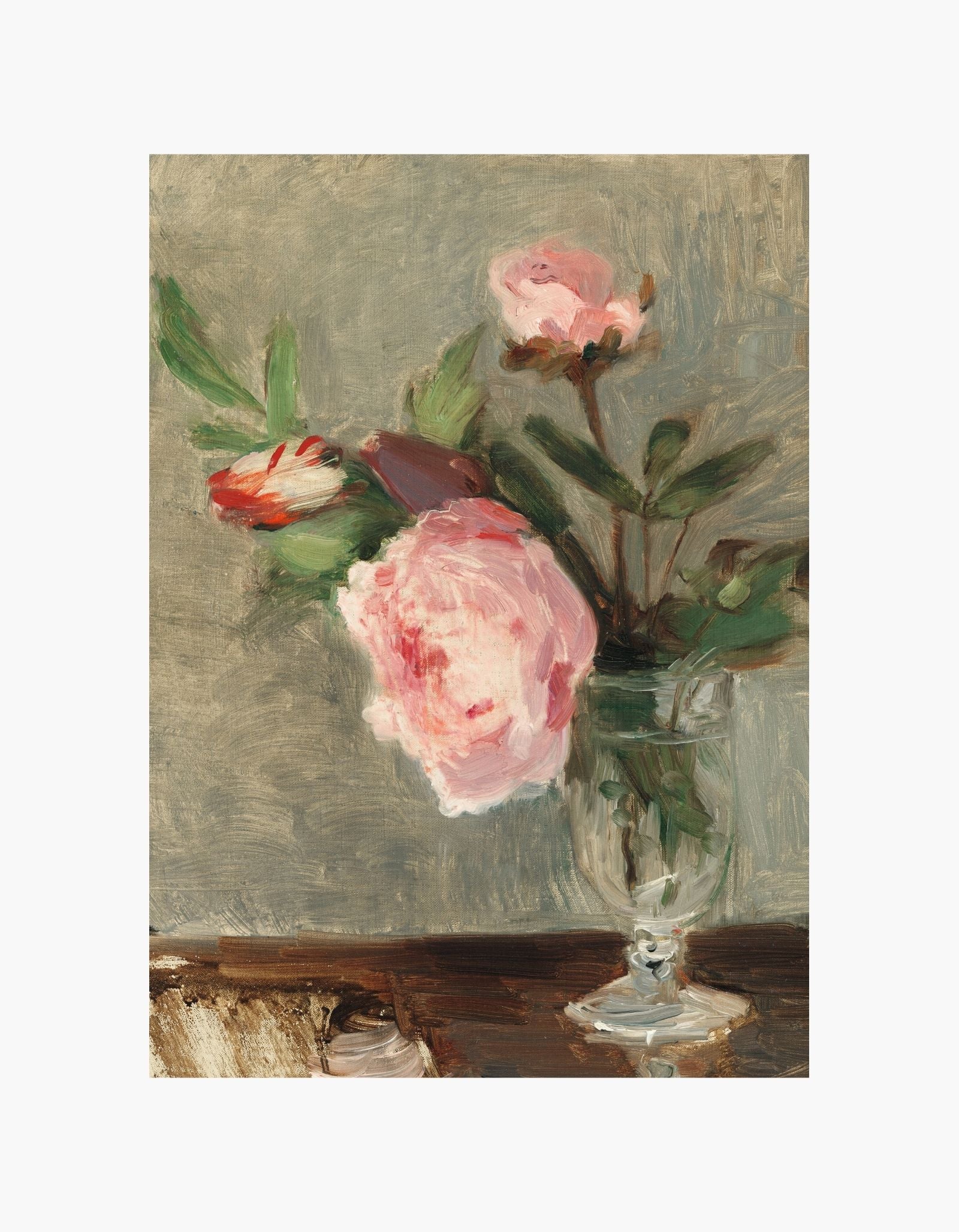Peonies in a Vase Poster