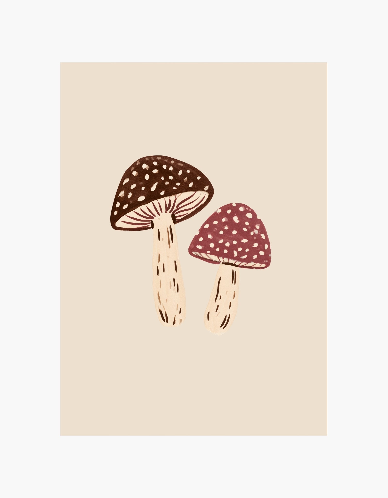 Autumn Mushrooms Poster