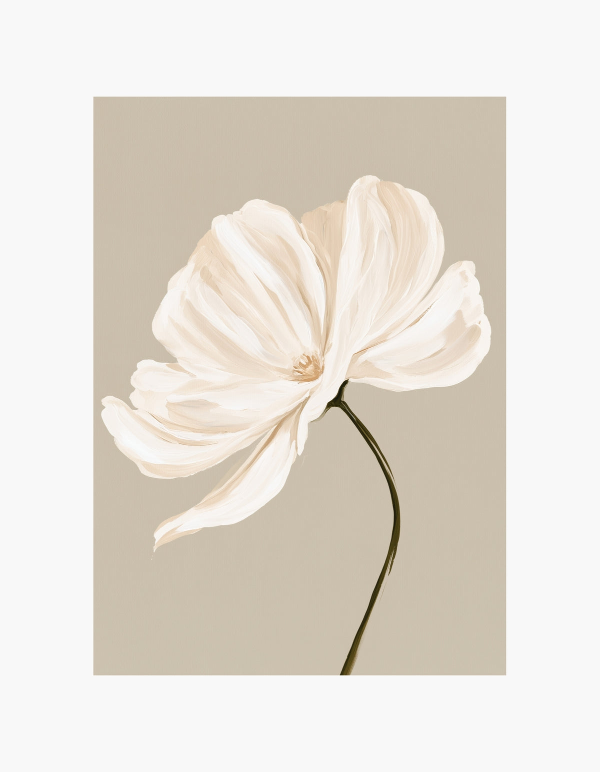 Soft Ivory Bloom 2 Poster