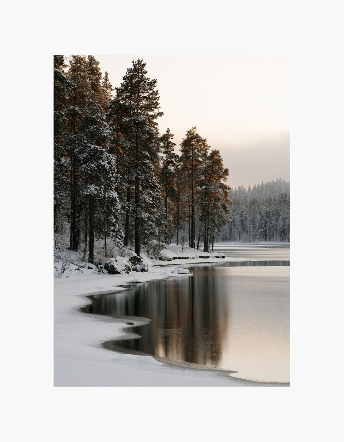 Winter Lake Poster