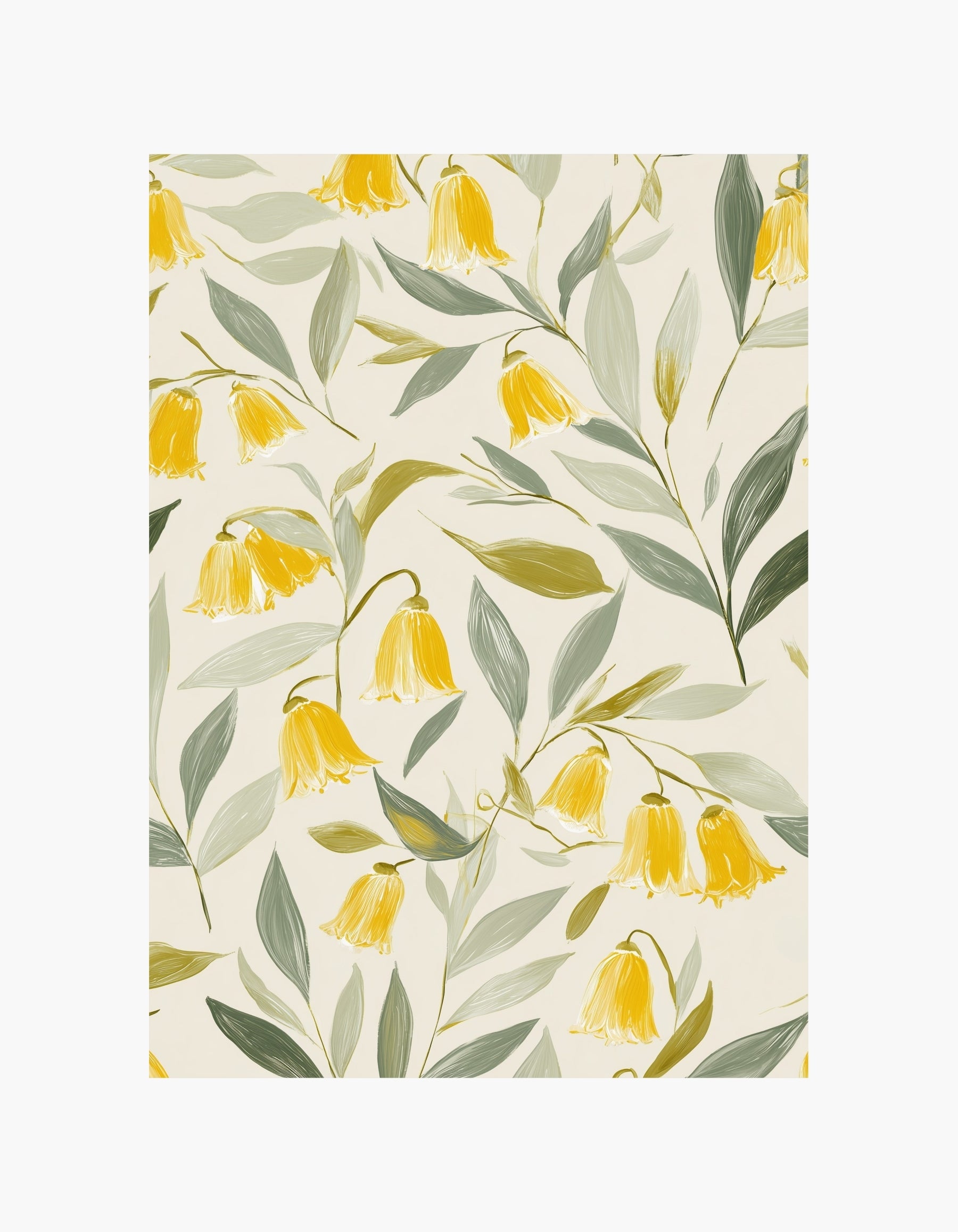 Plakat med forårsklokkeblomster