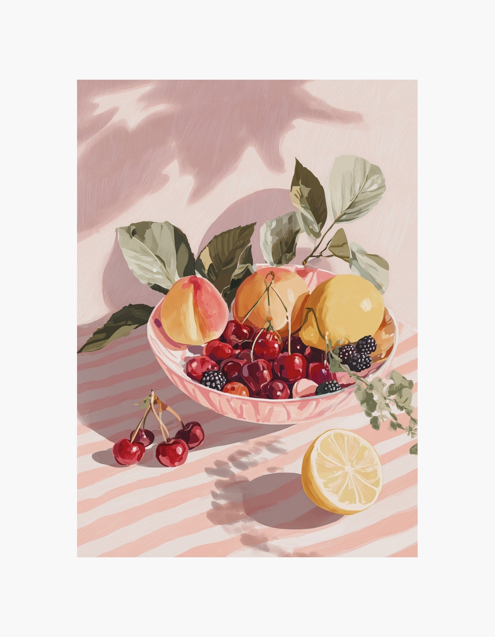 Plakat med sommerfrugt