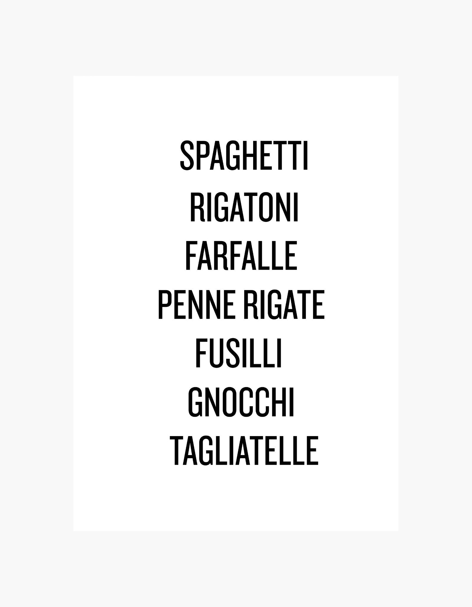 Italian Pasta Poster