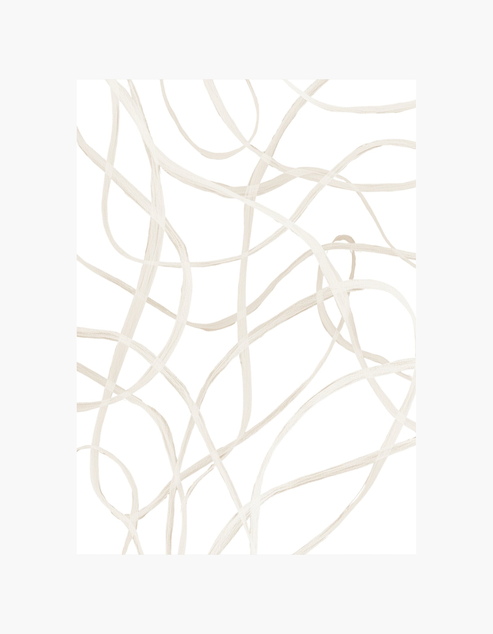Bløde abstrakte linjer No.2 Plakat