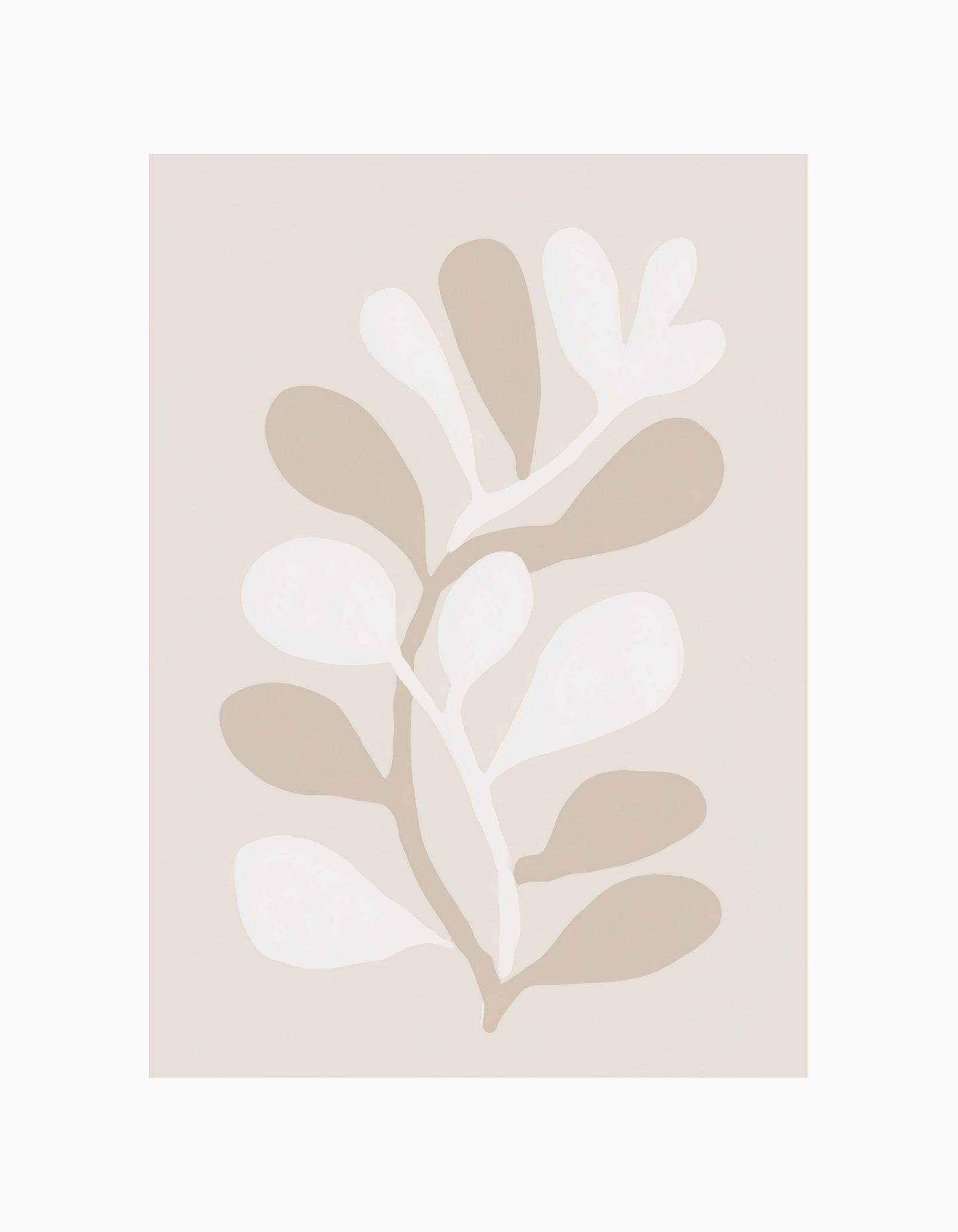 Beige blade plakat
